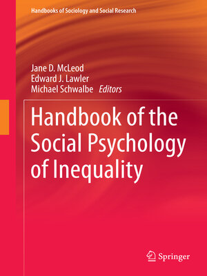 cover image of Handbook of the Social Psychology of Inequality